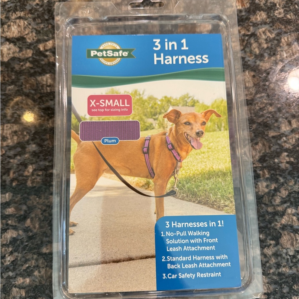 PetSafe 3 in 1 Dog Harness - Plum